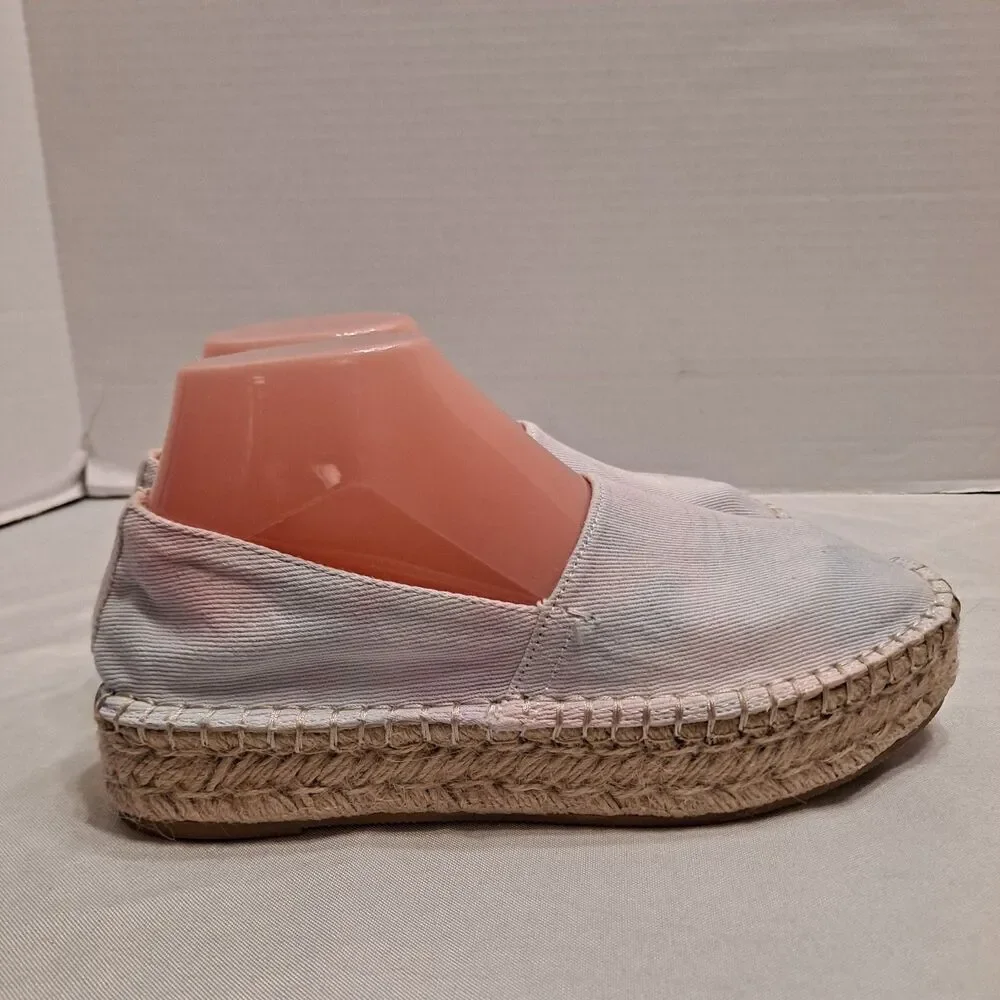 Splendid Womens Laney Espadrille Slip On Shoe Size 8.5 Pastel Tie Dye
